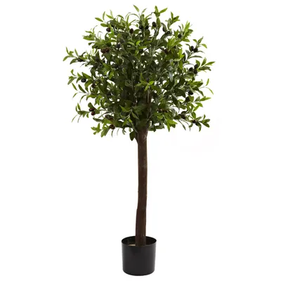 Nearly Natural Olive Topiary Silk Tree
