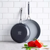 GreenPan Valencia Pro Ceramic Nonstick Skillets, Set of 2, 10" & 12"