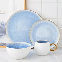 Stone Lain Josephine Porcelain 16-Piece Round Dinnerware Set