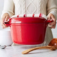 Sur La Table Cast Iron Casserole With Grill Pan Lid, 8 qt.