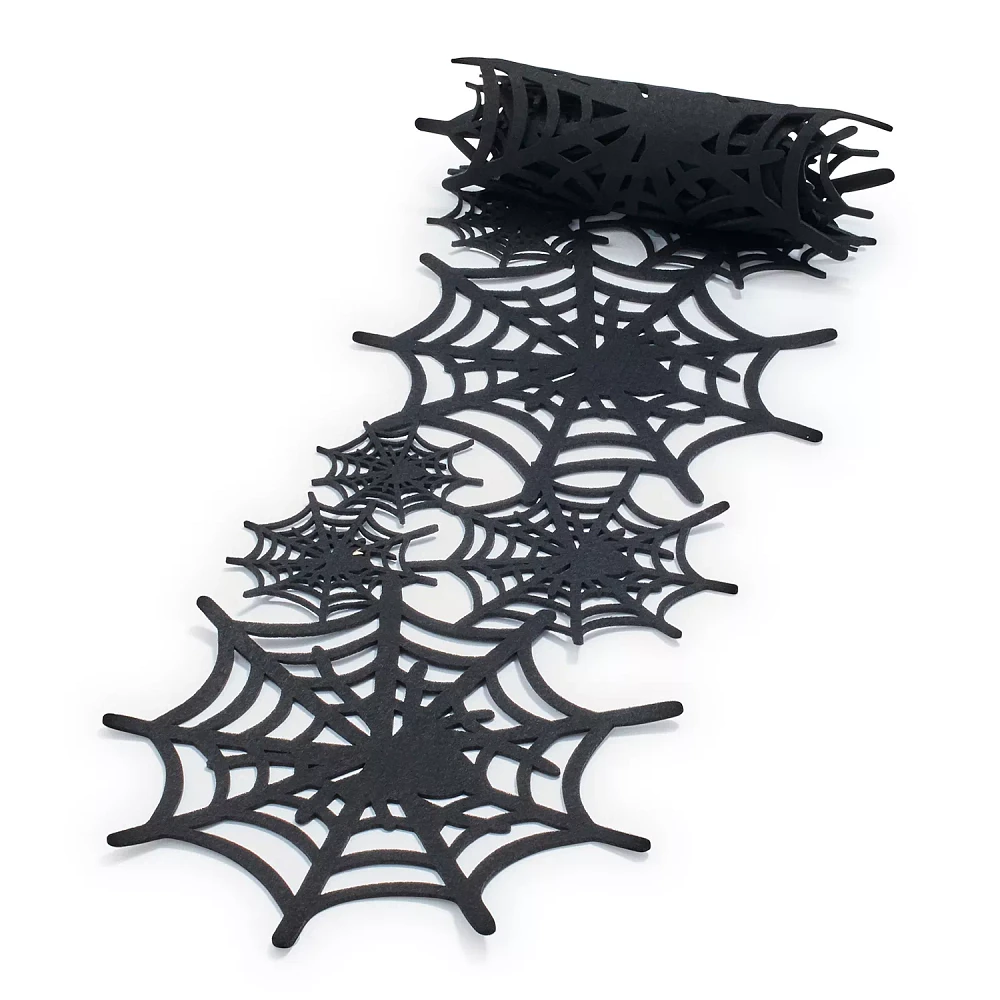 Sur La Table Halloween Felt Web Table Runner