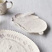 Sur La Table Embossed Bunny Plate