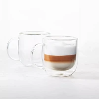 Sur La Table Double-Wall Cappuccino Glasses