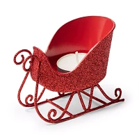 Sur La Table Red Sleigh Candle Holder