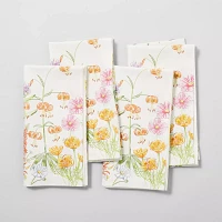  Sur La Table Wildflower Napkins, Set of 4