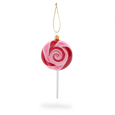 Lollipop Glass Ornament