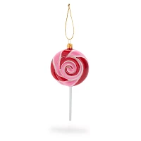 Lollipop Glass Ornament