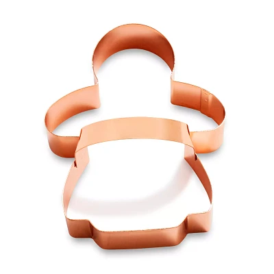 Sur La Table Copper-Plated Gingerbread Girl Cookie Cutter with Handle