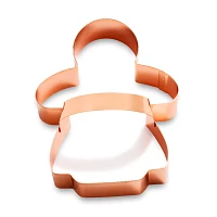 Sur La Table Copper-Plated Gingerbread Girl Cookie Cutter with Handle