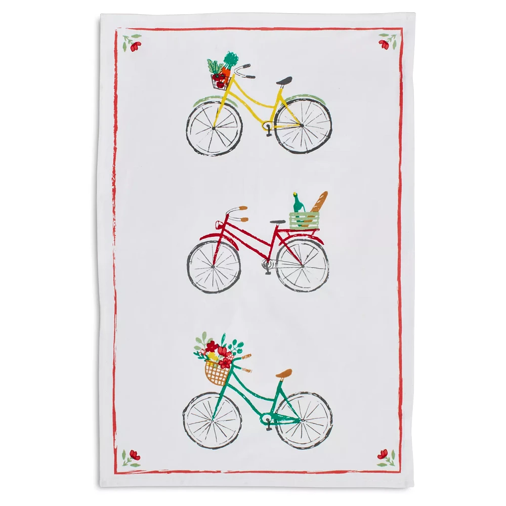 Sur La Table Bicycle Kitchen Towel, 28" x 18"