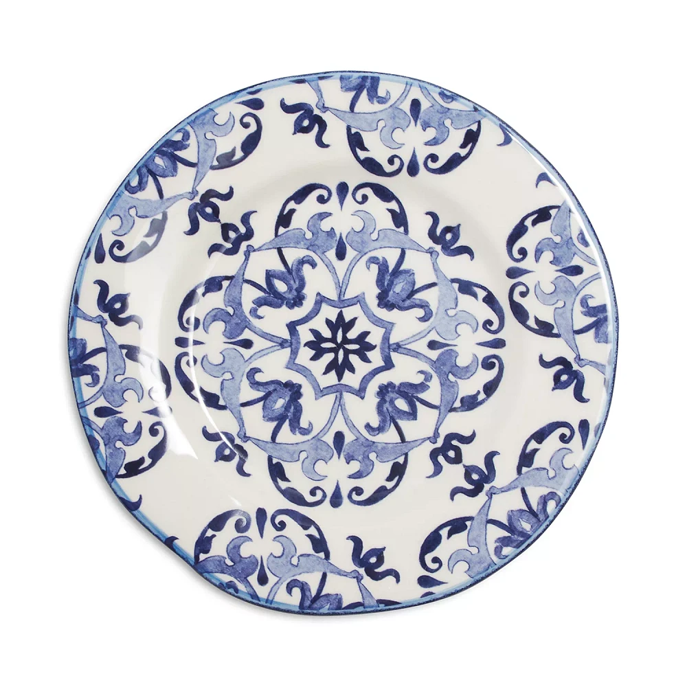 Sur La Table Blue Tile Salad Plate