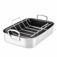 Hestan Provisions Stainless Steel Nonstick Roaster with Rack