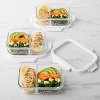 Sur La Table Divided Glass Storage Containers, 4-Piece Set