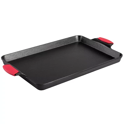 Lodge Cast Iron Baking Pan with Silicone Handles, 15.5" x 10.5"