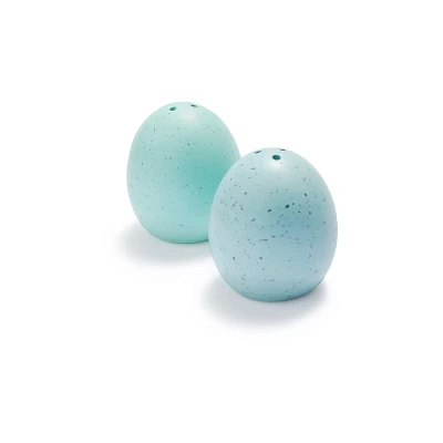 Robin’s Egg Earthenware Salt and Pepper Shakers