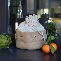 Pebbly Storage Baskets with Removable Bags