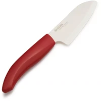 Kyocera Ceramic Red Santoku, 5½"