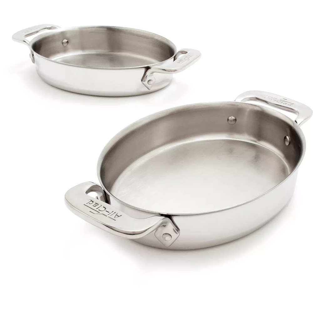 All-Clad Stainless Steel 2-Piece Oval Baker Set