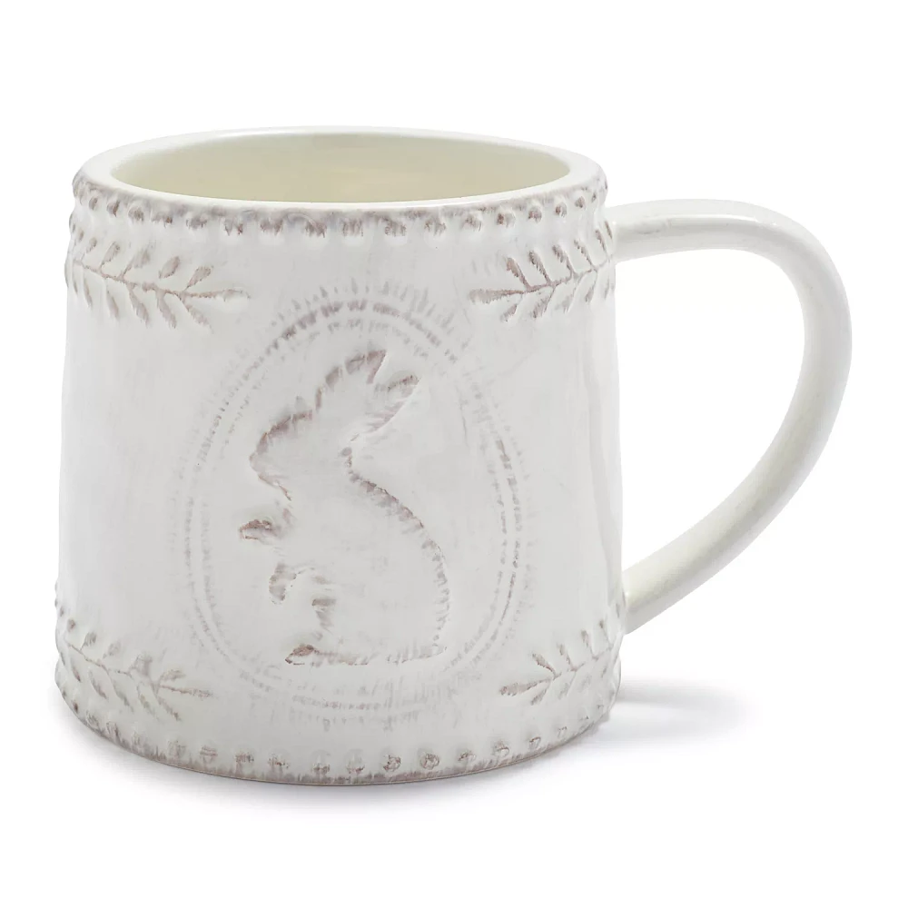 Sur La Table Embossed Bunny Mug