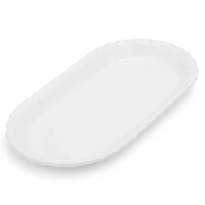 Sur La Table White Feston Serving Platter