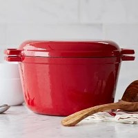 Sur La Table Cast Iron Casserole With Grill Pan Lid, 8 qt.