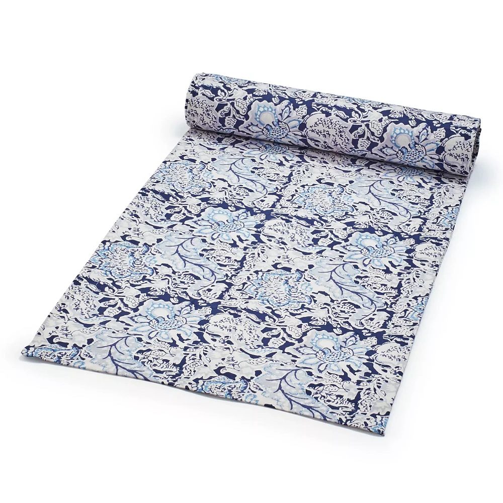 Sur La Table Paisley Indigo Table Runner, 108" x 16"