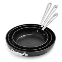 All-Clad HA1 Nonstick Set of 3 Skillets