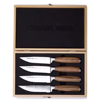 Schmidt Brothers Cutlery Zebra Wood Jumbo Steak Knives