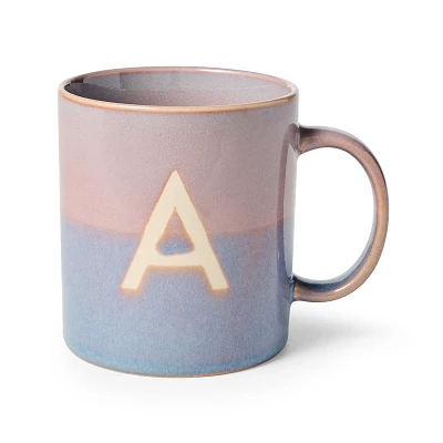 Sur La Table Color Block Monogram Mug