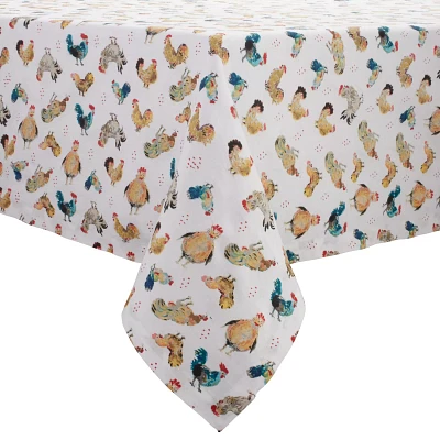 Sur La Table Jacques Pépin Collection Assorted Chickens Tablecloth