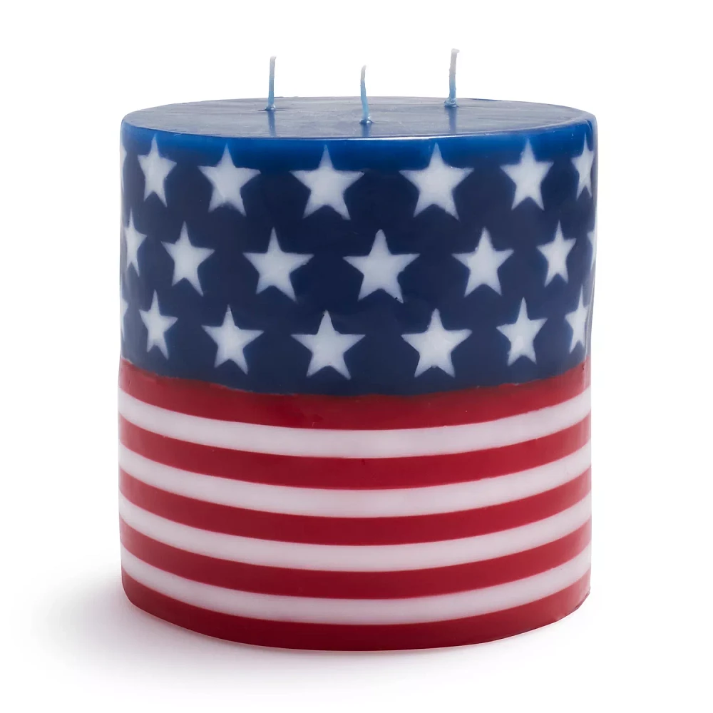 Sur La Table Flag Pillar Candle