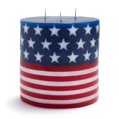 Sur La Table Flag Pillar Candle