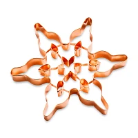 Sur La Table Large Snowflake Copper-Plated Cookie Cutter