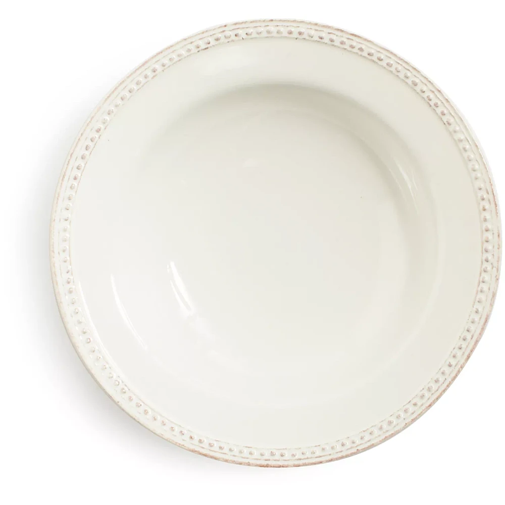 Sur La Table Pearl Stoneware Soup Plate