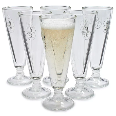 La Rochère Fleur-De-Lys Champagne Flutes, Set of 6