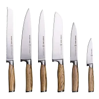 Schmidt Brothers Cutlery Zebra Wood 15-Piece Knife Block Set