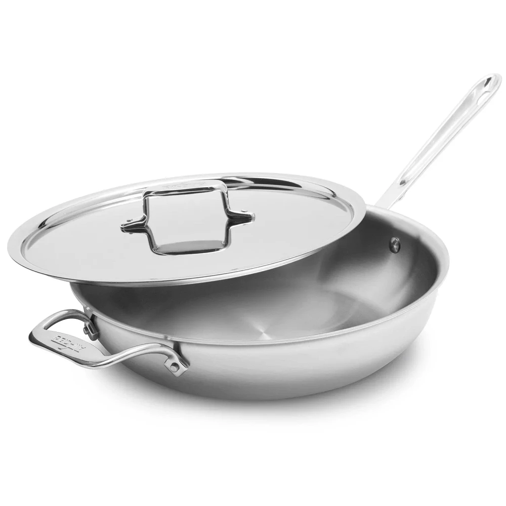 All-Clad D5 Brushed Stainless Steel Weeknight Pan, 4 qt.