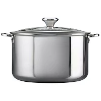 Le Creuset Stainless Steel Nonstick Saucepan with Lid, 4 Qt.