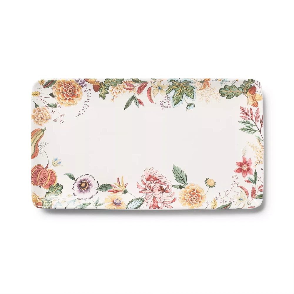 Sur La Table Autumn Botanical Rectangular Platter