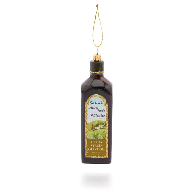 Sur La Table Olive Oil Bottle Glass Ornament