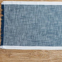 Sur La Table Blue Chalk Table Runner, 108" x 16"