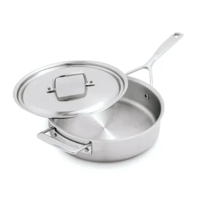 Demeyere Essential5 Stainless Steel Saute Pan with Lid
