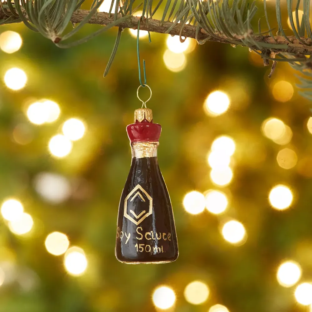 Sur La Table Soy Sauce Glass Ornament 