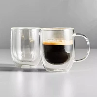 Sur La Table Double-Wall Double Espresso Glasses