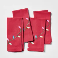 Sur La Table Nutcracker Embroidered String Light Napkins, Set of 4