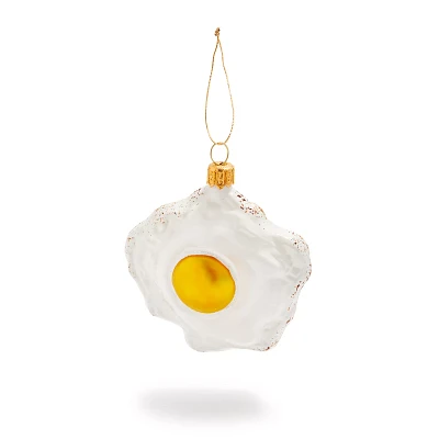 Sur La Table Fried Egg Glass Ornament