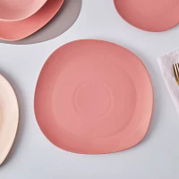 Stone Lain Delilah Porcelain Organic Shaped Dinner Plates, Set of 6