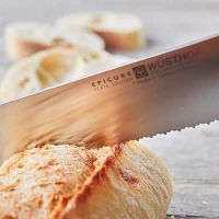 Wüsthof Epicure Slate Double-Serrated Bread Knife, 9"