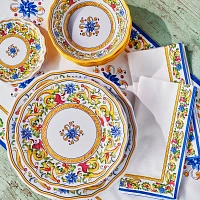 Sur La Table Floreale 16-Piece Melamine Dinnerware Set