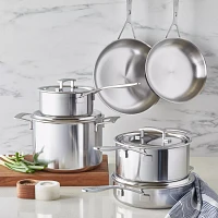 Demeyere Industry5 Stainless-Steel Cookware Set, 10 Piece